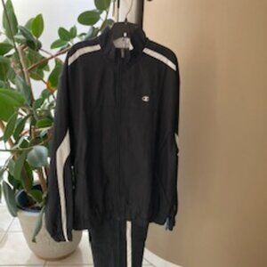 Men's Champion 2 pc Surveyor Track Jacket and Pants, both size large, NWT